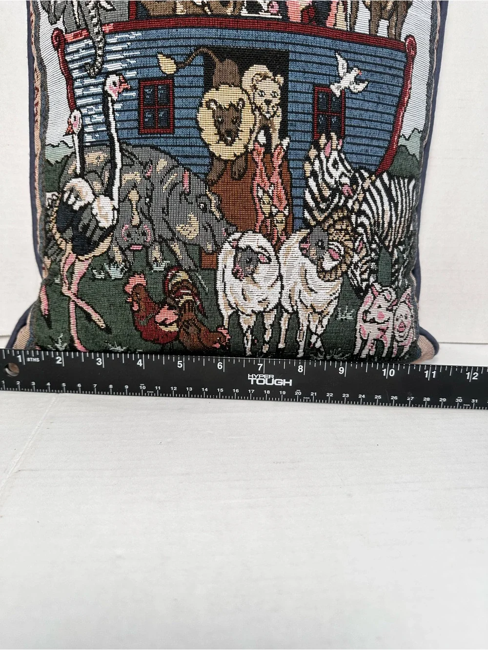 Tapestry Noah's Ark Accent Pillow - Multi